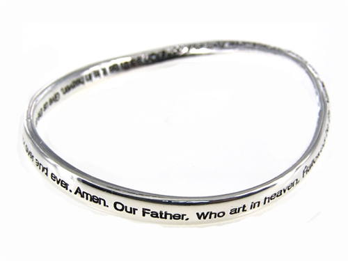 Amazon.com: 4030016 Matthew 19:26 Twisted Bangle Bracelet with God All  Things are Possible Christian Religious Scripture: Bangle Bracelets:  Clothing, Shoes & Jewelry