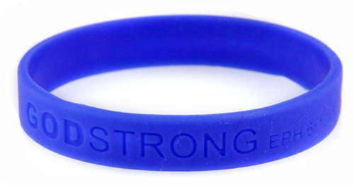 HSQ 6 Pcs Solid Blue Silicone Bracelets Wristbands  