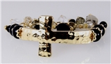 4030803 Beaded Cross Stretch Bracelet Christian Religious Fashion