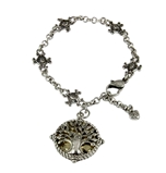 4030986 Tree of Life Ornate Heirloom Style Chain Link Bracelet Family Tree