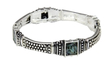 4030989 Gorgeous Ornate Stretch Bracelet with Abalone Accents Fashion