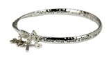 4030991 Amazing Grace Bangle Bracelet Hammered Texture Charms How Sweet The Sound