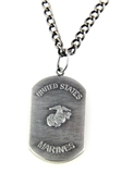 6030152 US United States Marine Corp Marines Necklace Medallion Armed Service...